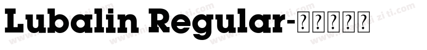 Lubalin Regular字体转换